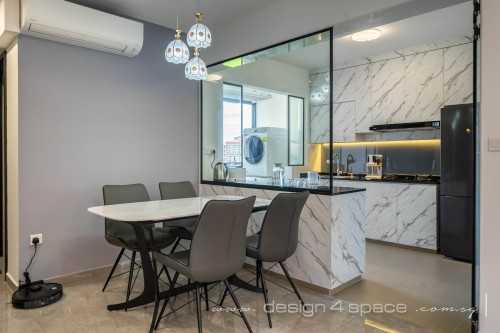 Contemporary Kitchen at Bukit Batok | West  Plains