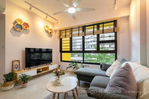 Scandinavian Living Room at Bukit Batok | West Plains