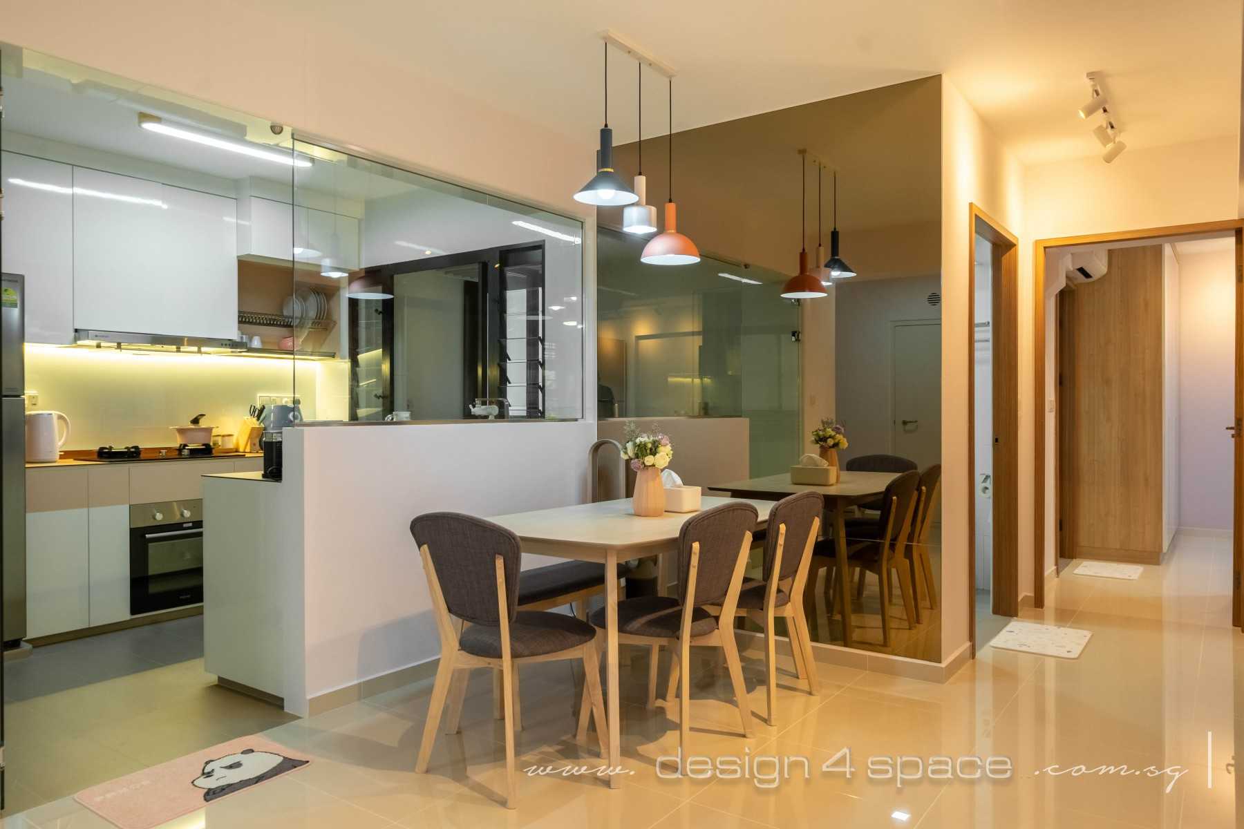 Scandinavian Dining Room with Dining Table and Dining Chairs
