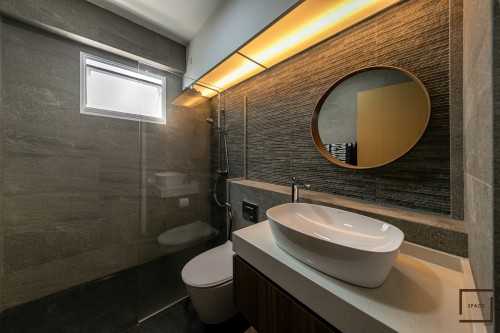 Contemporary Bathroom at RESALE 4 ROOM HDB @ PUNGGOL FIELD