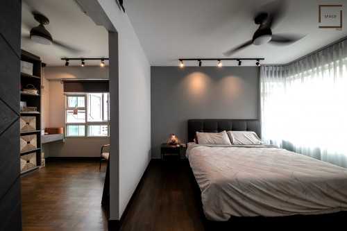 Contemporary Bedroom at RESALE 4 ROOM HDB @ PUNGGOL FIELD
