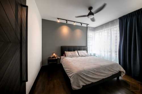 Contemporary Bedroom at RESALE 4 ROOM HDB @ PUNGGOL FIELD