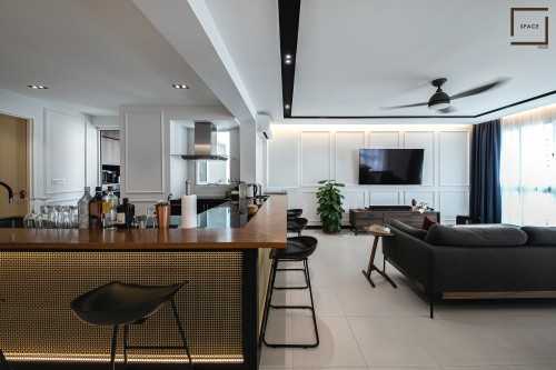 Contemporary Living Room at RESALE 4 ROOM HDB @ PUNGGOL FIELD
