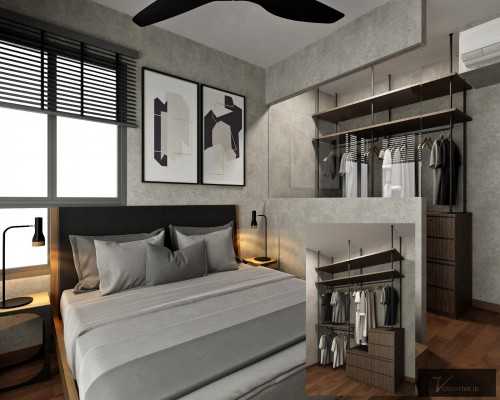 Industrial Bedroom at 138C Yuan Ching road