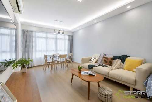 Scandinavian Living Room at 28 Ghim Moh Link