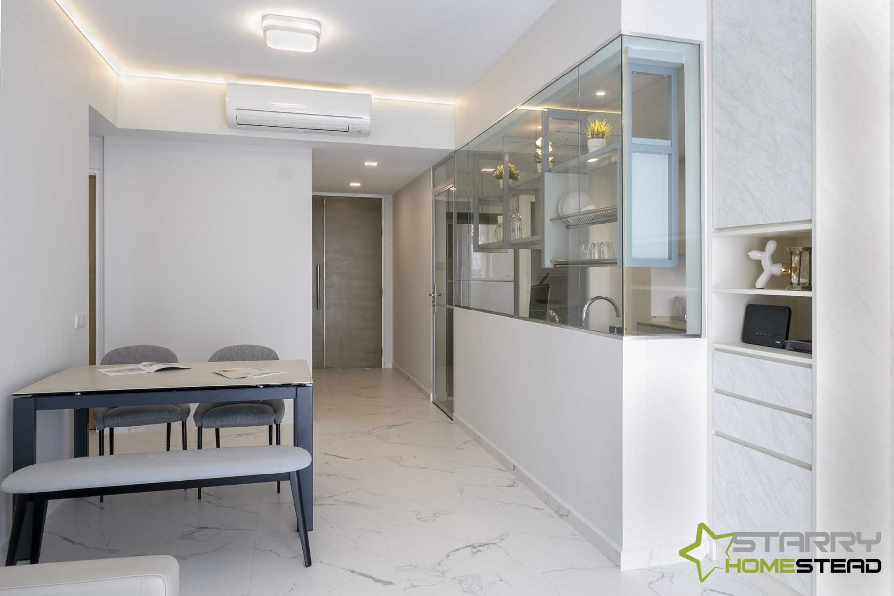 Modern Dining Room with Dining Table and Dining Chairs