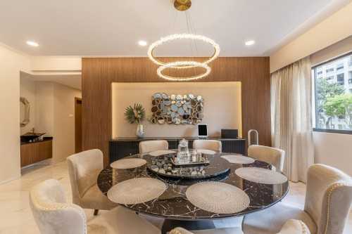 Minimalist Dining Room at Windy Height