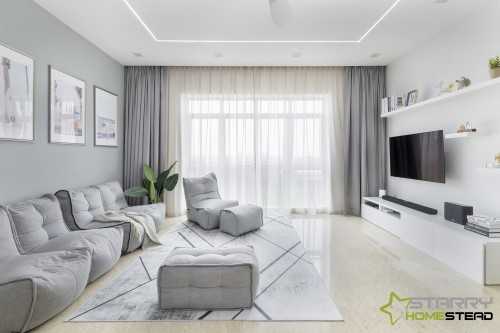 Modern Living Room at 3 Rhu Cross Road