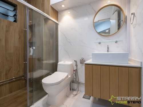 Scandinavian Bathroom at 233 Compassvale Walk