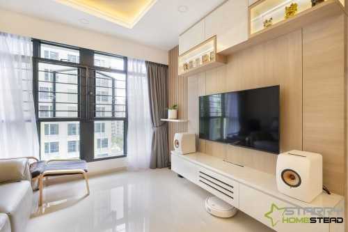 Scandinavian Living Room at 102B Bidadari Park Drive