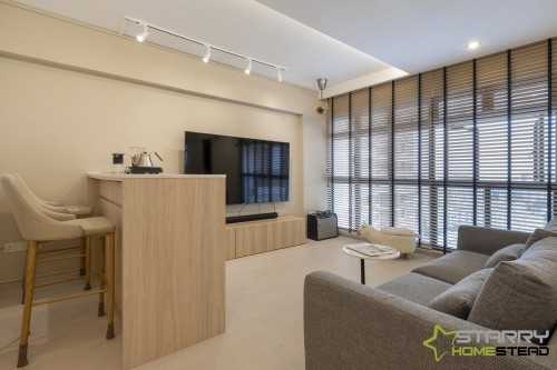 Scandinavian Living Room at 75B Redhill Road