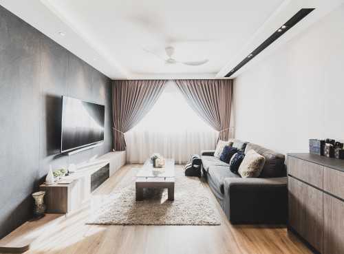 Contemporary Living Room at Pasir ris st 12 blk 190