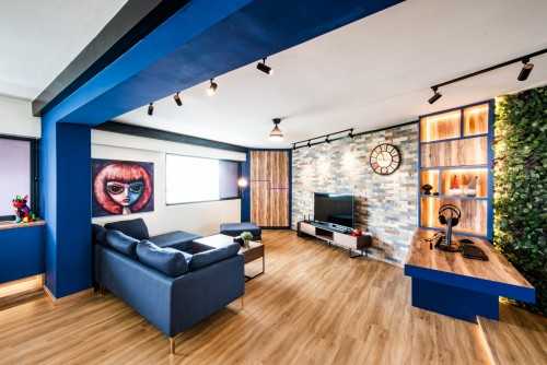 Eclectic Living Room at Hougang ave 10 blk 463