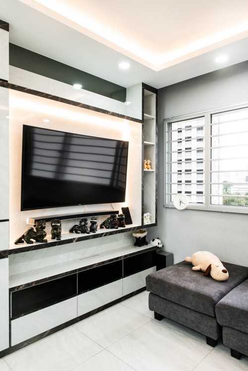 Contemporary Living Room at jalan membina blk 22