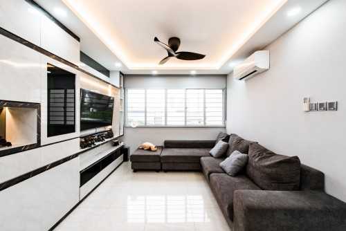 Contemporary Living Room at jalan membina blk 22