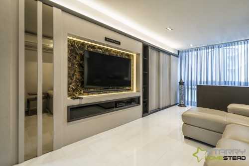 Modern Living Room at Toa Payoh Lorong 1