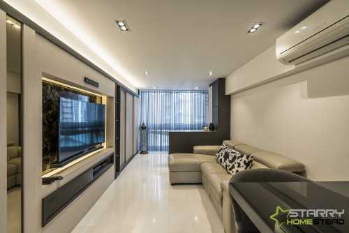 Modern Living Room at Toa Payoh Lorong 1
