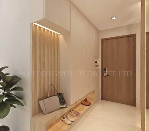 Scandinavian Entryway at river cove anchorvale lane 28