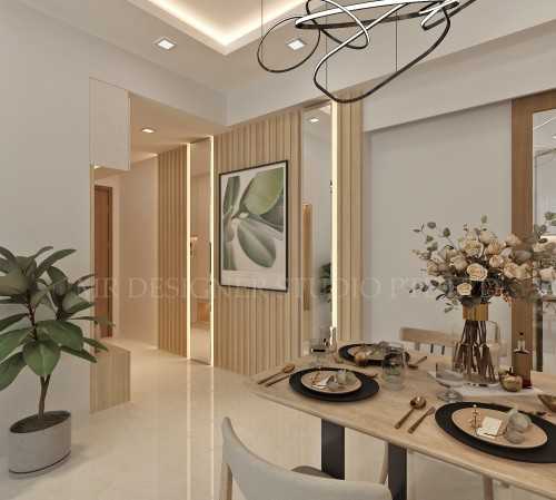 Scandinavian Entryway at river cove anchorvale lane 28
