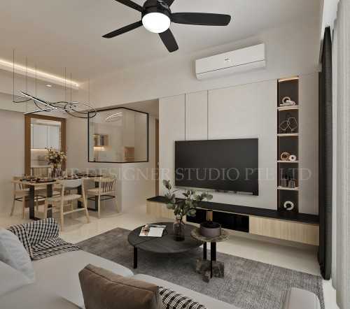 Scandinavian Living Room at river cove anchorvale lane 28