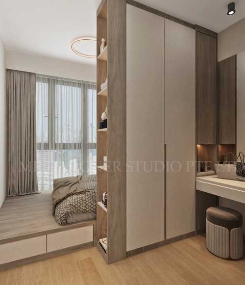 Modern Bedroom at 55 TAMPINES ST 86 THE TAPESTRY