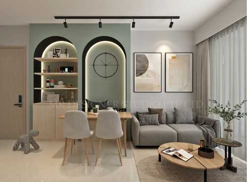 Modern Dining Room at 55 TAMPINES ST 86 THE TAPESTRY