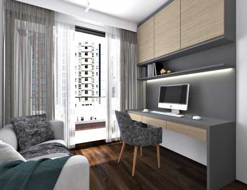 Modern Bedroom at alexandra view 1 accentia sky