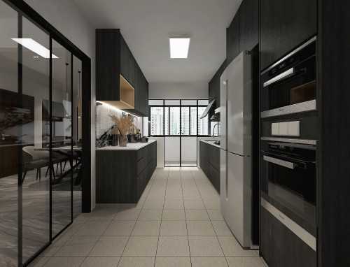 Modern Kitchen at 356B anchorvale plains Punggol