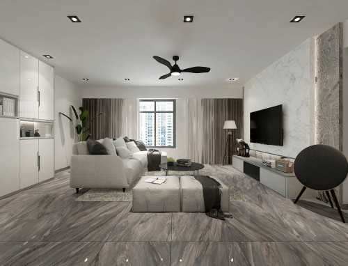 Modern Living Room at 356B anchorvale plains Punggol