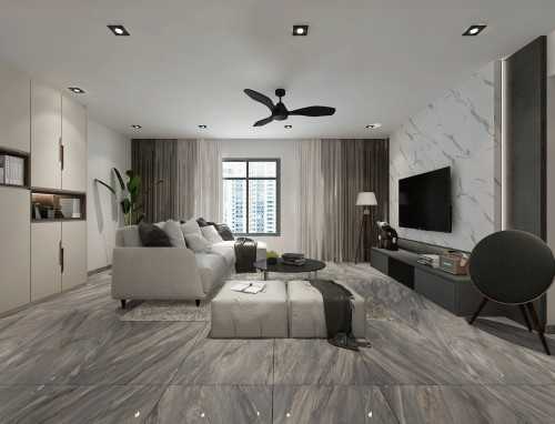 Modern Living Room at 356B anchorvale plains Punggol