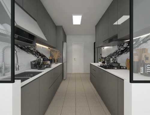 Modern Kitchen at 356B anchorvale plains Punggol