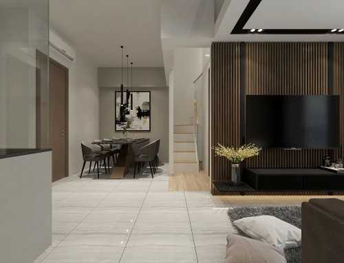 Modern Living Room at High park residence fernvale road 60
