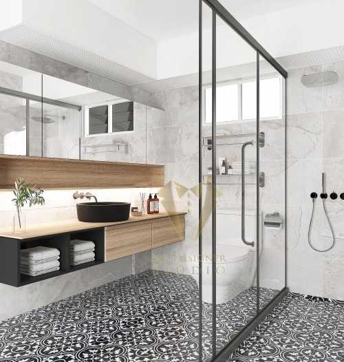 Modern Bathroom at Jalan bukit merah 135