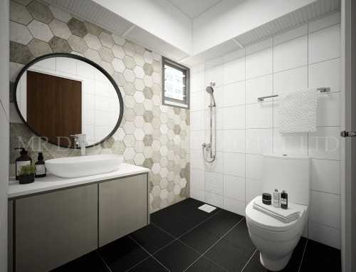 Modern Bathroom at hougang 377a st 32