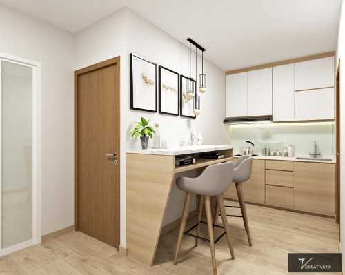Scandinavian Home Bar at Orchid Park Condominium