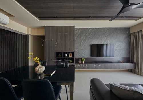 Contemporary Living Room at Alkaff Courtview