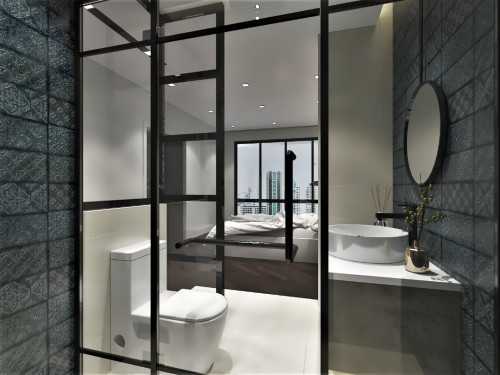 Industrial Bathroom at Parc oasis jurong east ave 1 55
