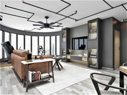 Industrial Living Room at Parc oasis jurong east ave 1 55