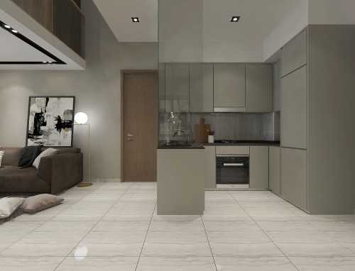 Contemporary Kitchen at High park residence fernvale road 58