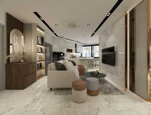 Modern Entryway at Ubi road 1 oxley bizhub 1