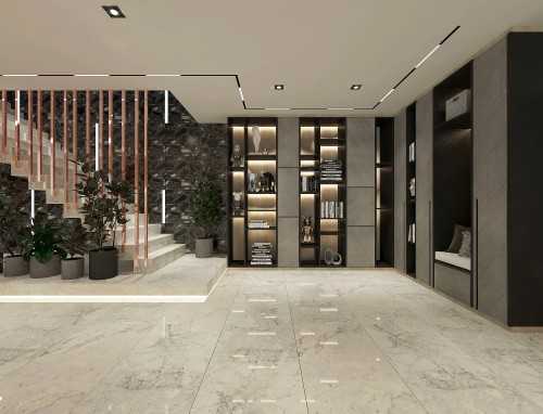 Modern Entryway at Ubi road 1 oxley bizhub 1