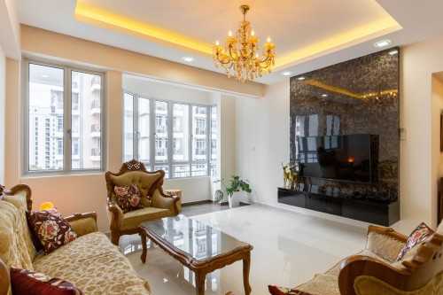 Modern Living Room at Ritz Mansion