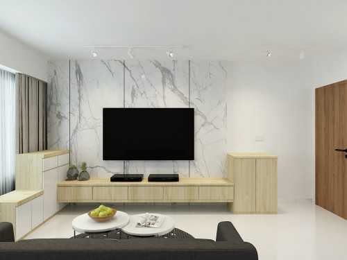 Contemporary Living Room at BLK 228A AMK