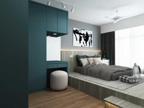 Contemporary Bedroom at BLK 228A AMK