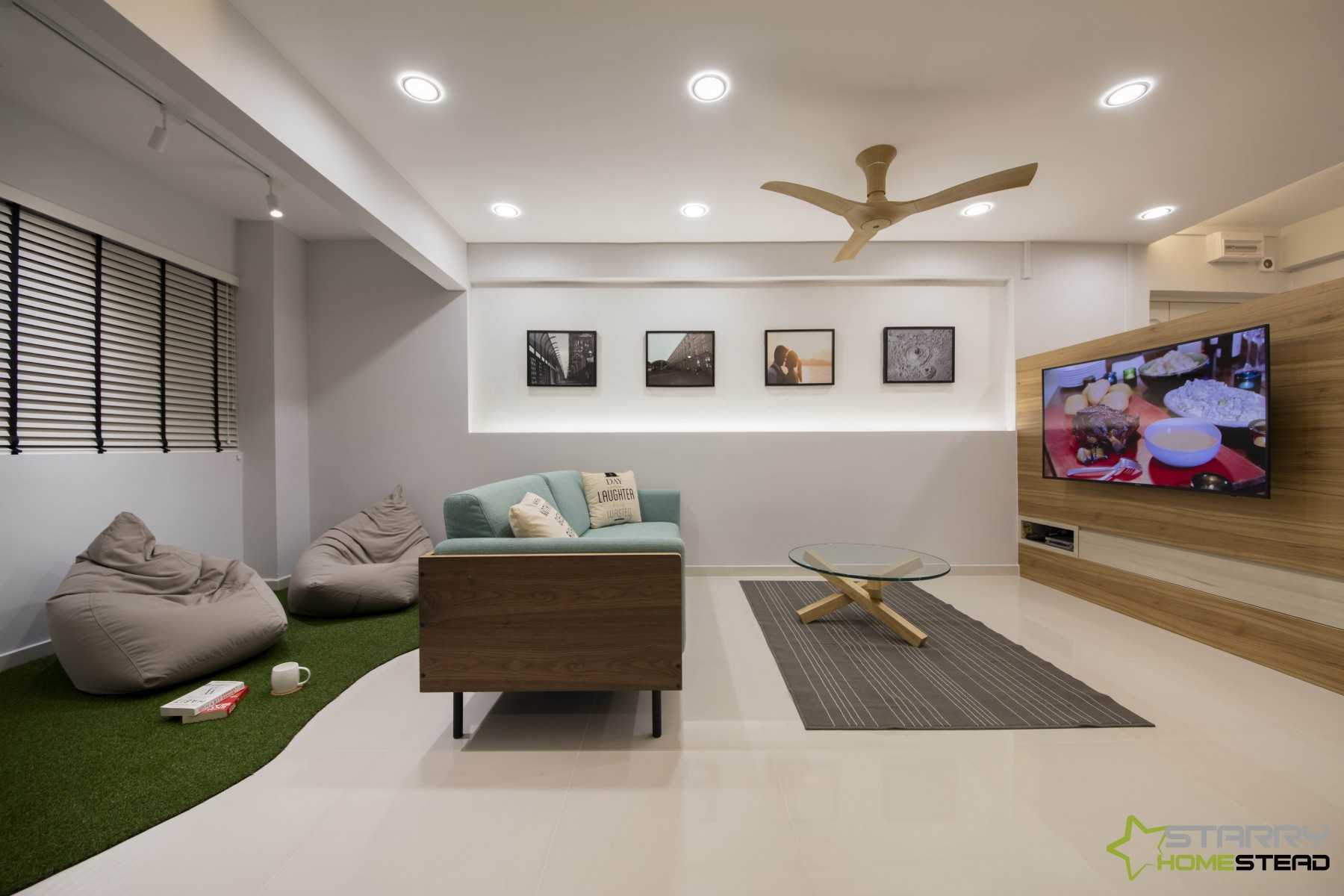 Scandinavian Living Room with Sofa and Coffee Table