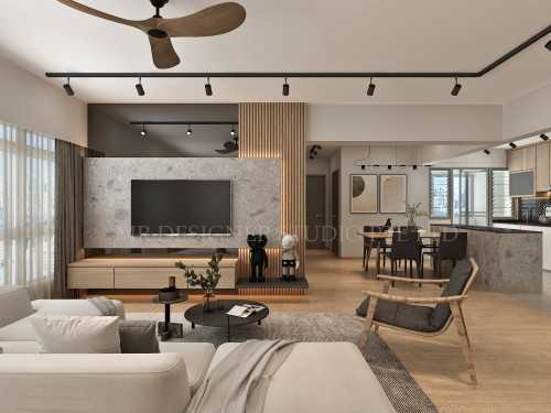 Modern Living Room at tampines blk 646a