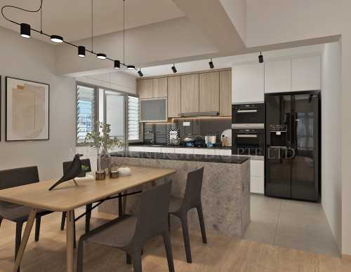 Modern Dining Room at tampines blk 646a