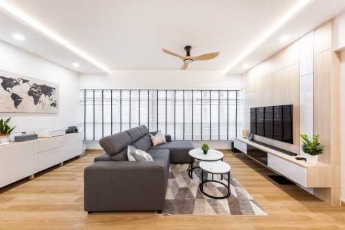Scandinavian Living Room at Bedok Central