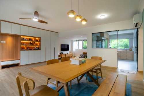 Scandinavian Dining Room at Bukit Batok | Nature View