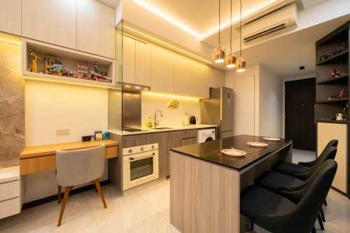 Modern Kitchen at Toa Payoh | Gem Residence